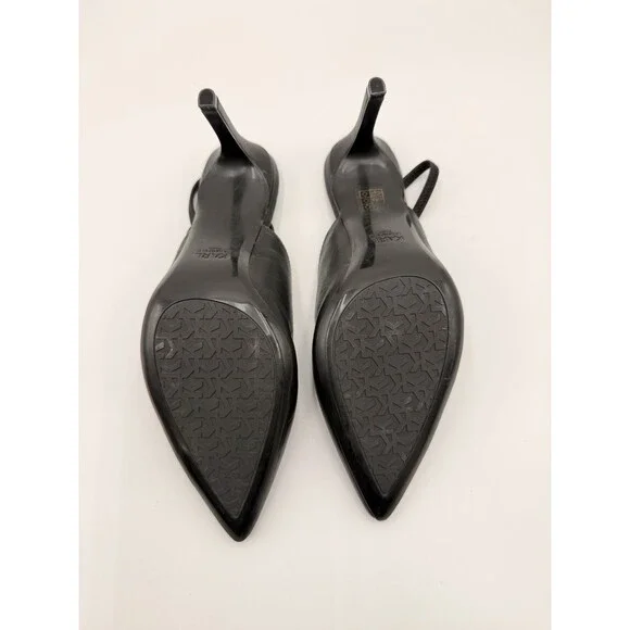 Karl Lagerfeld Grier 89MM Stiletto Heel Slingback Pumps Size 10M - Picture 6 of 6
